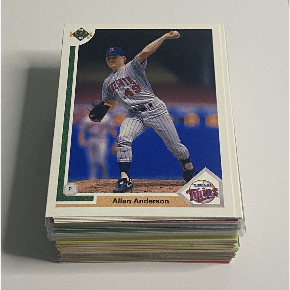 1985 - 1991 Baseball Mixed Card Lot 60 Cards Vintage Upper Deck Donruss Topps